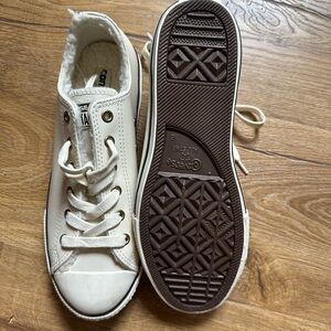 Converse Cream Low-Top Sneakers